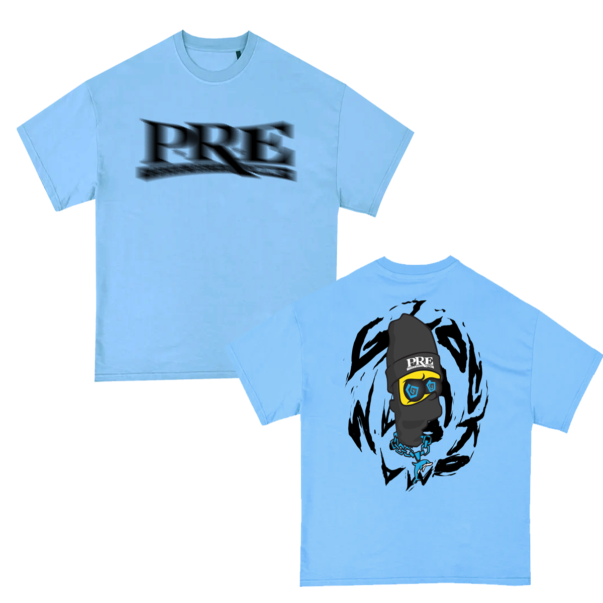 BLUE GLOCKOMA TSHIRT (Blue/Black)
